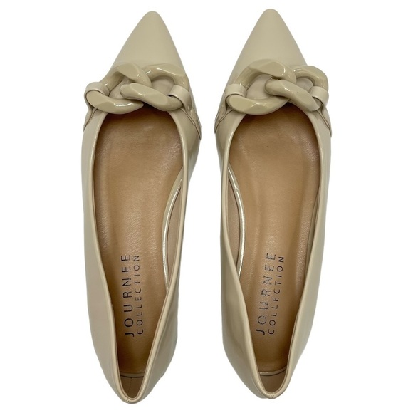 Journee Collection Clareene Beige Womens Slip On Loafers Size 8M - Picture 11 of 13